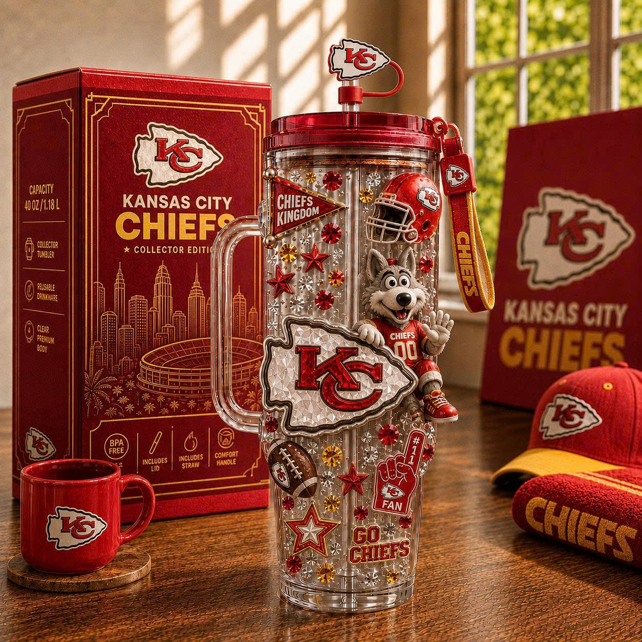 KCC 40oz Tumbler With Handle NHVH