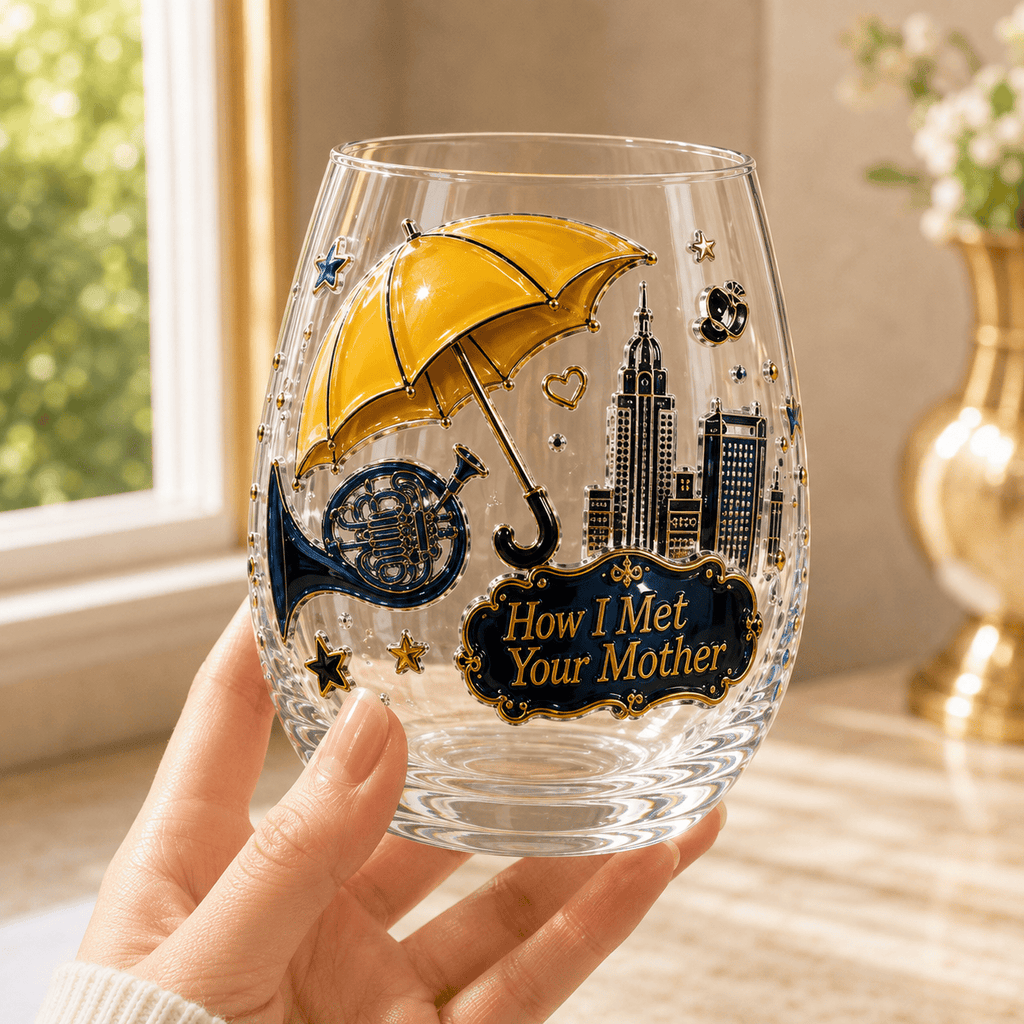 Premium HIMYM Wine Glass Cup TTTT