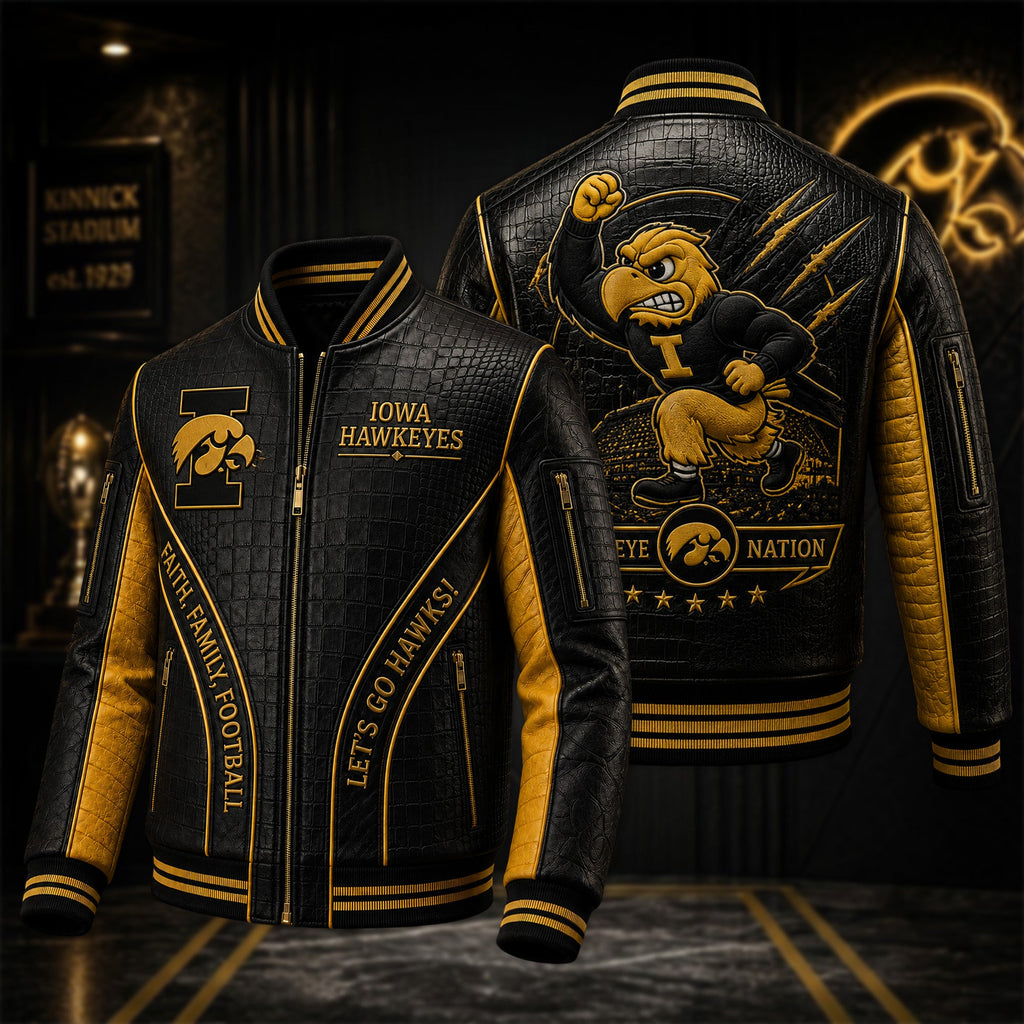 Premium IWHK Leather Zipper Jacket TTMH