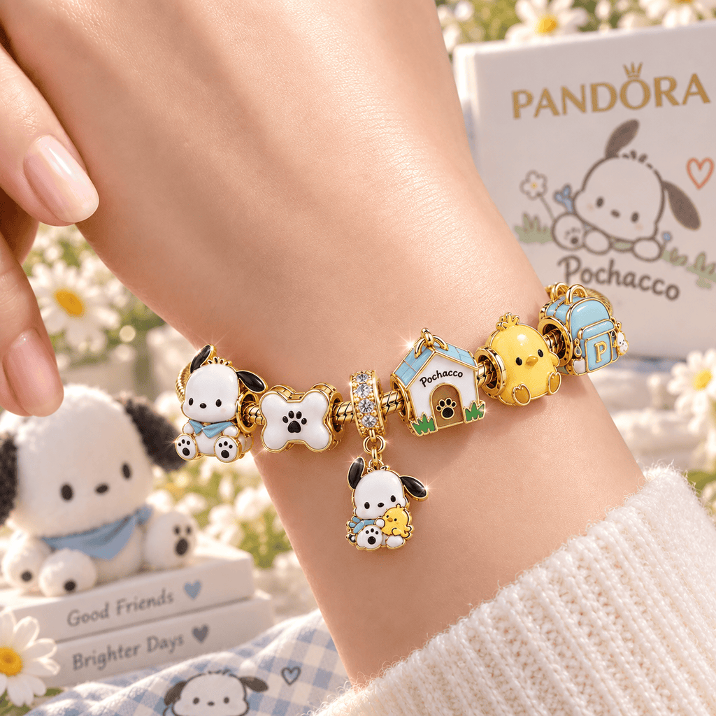 PCCO Gold Charm Bracelet Set VTH