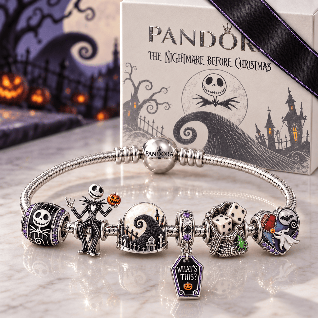 TNBC Silver Charm Bracelet Set HQH