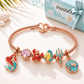 TLM Rose Gold Charm Bracelet Set TTTT