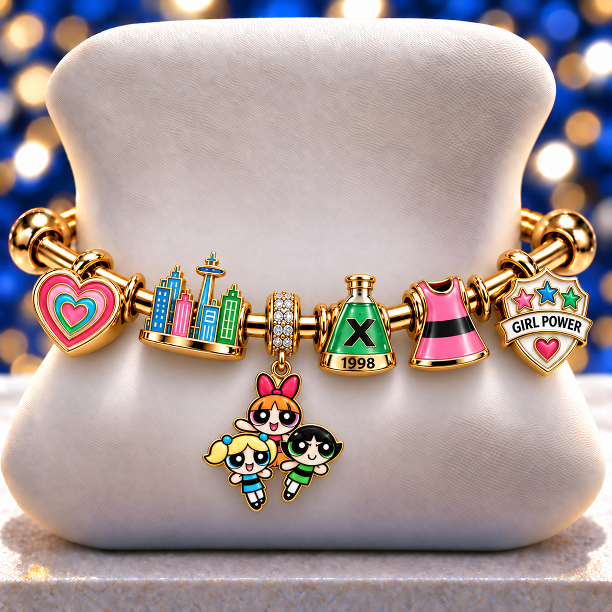 TPPG Silver Charm Bracelet Set NTVA