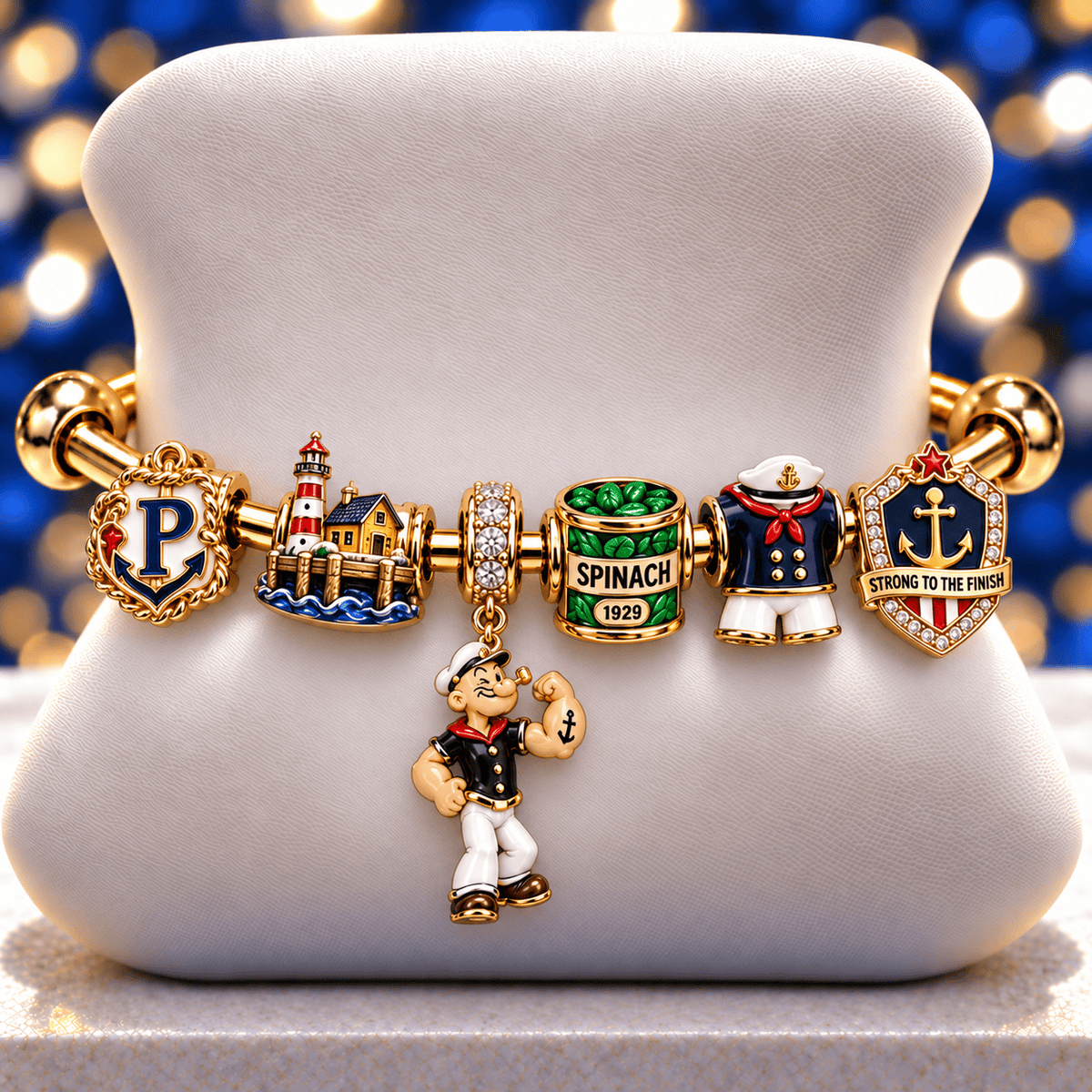 POPE Silver Charm Bracelet Set NTVA