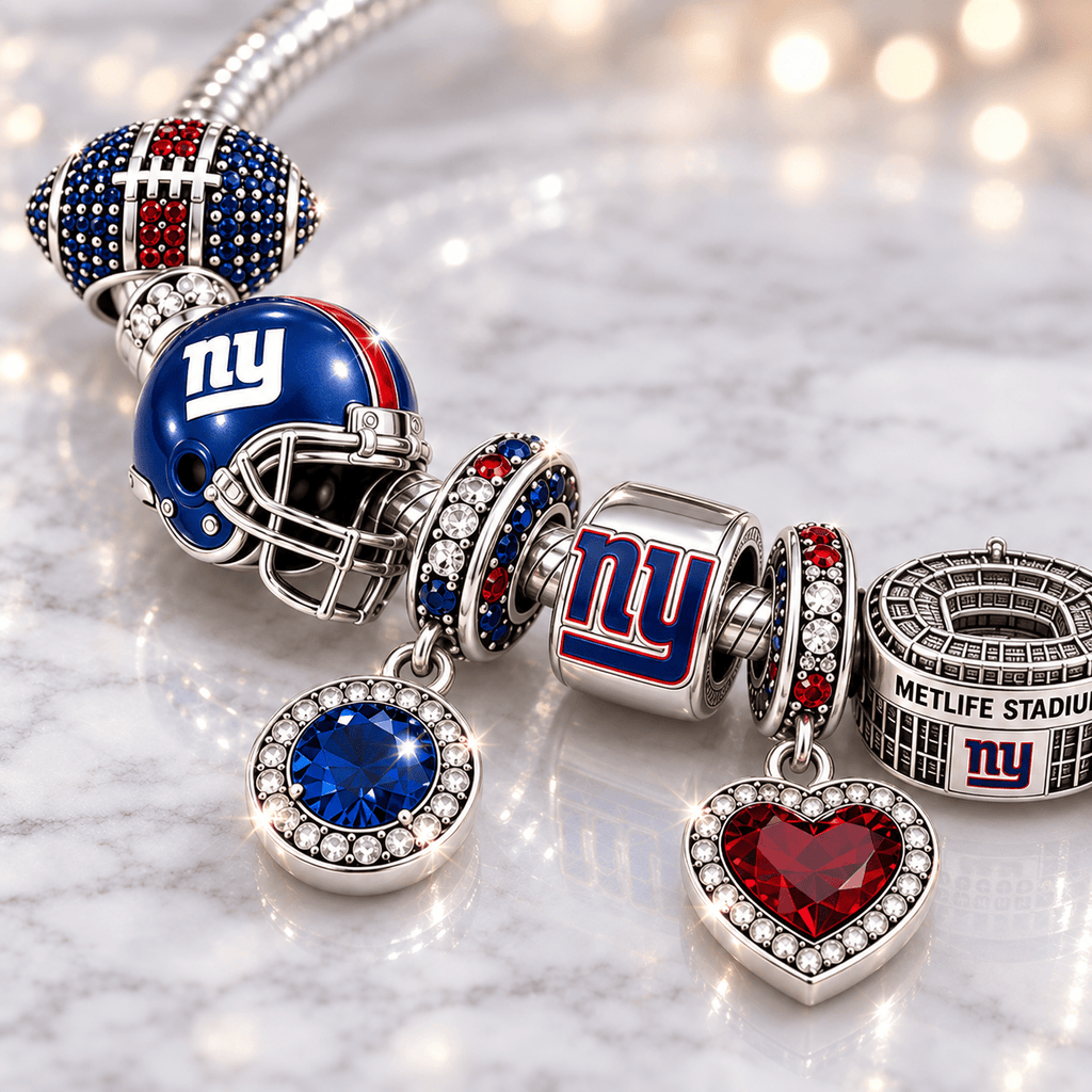 NYG Silver Charm Bracelet Set BMD