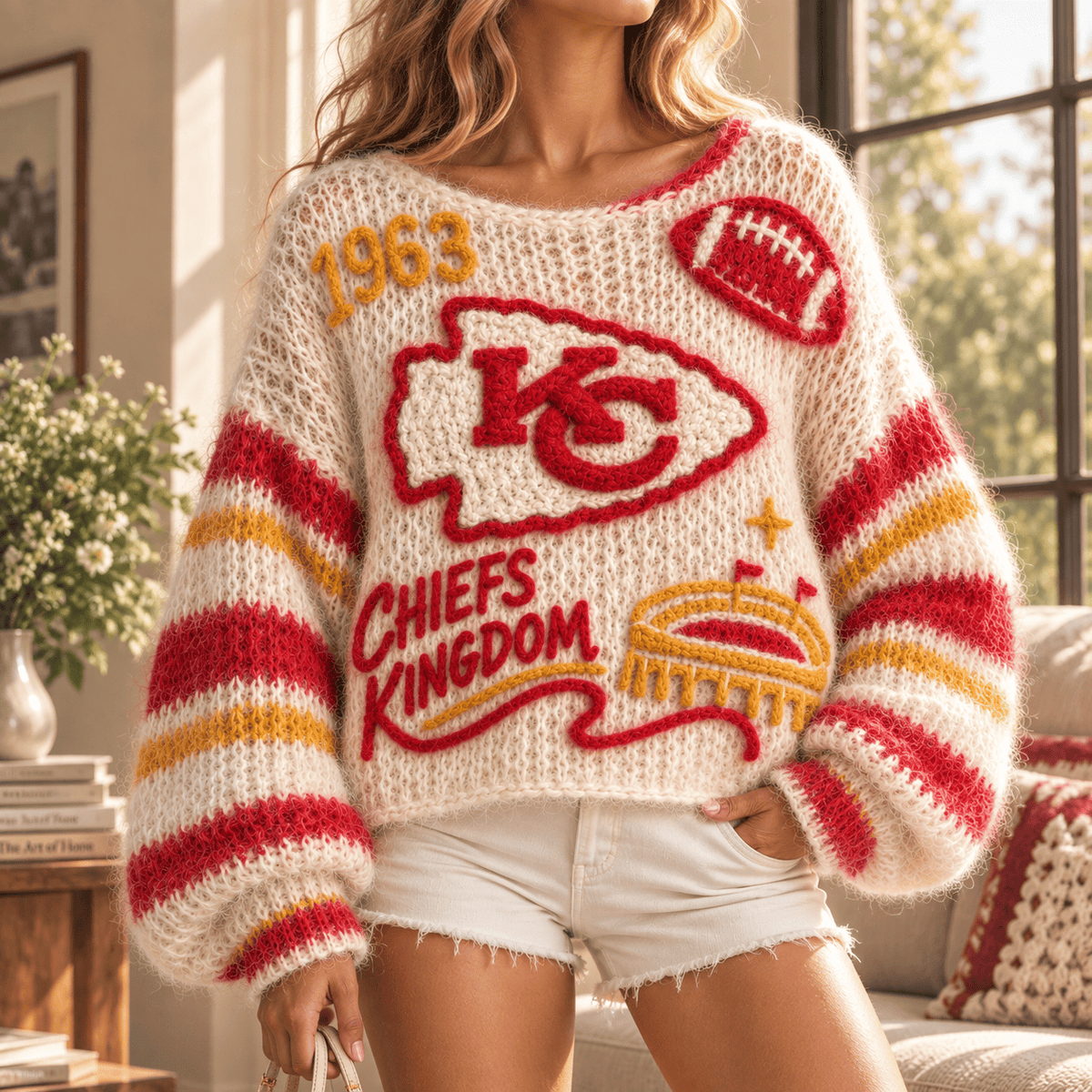 KCC Women’s Open-Knit Sweater NTKO