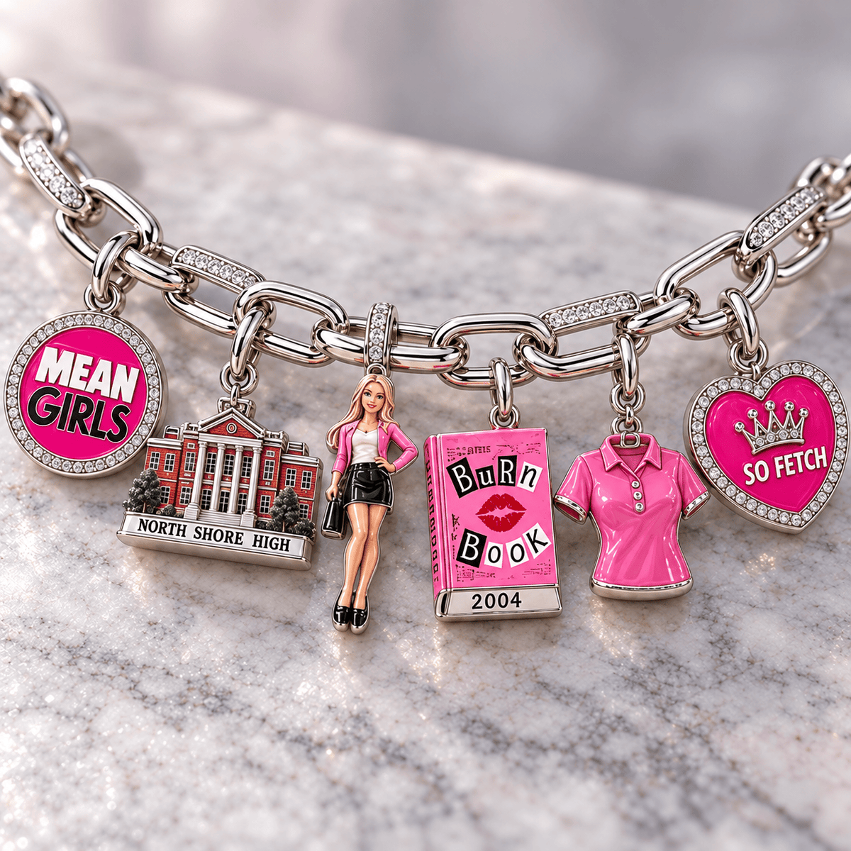 MGL Silver Charm Bracelet Set NTVA