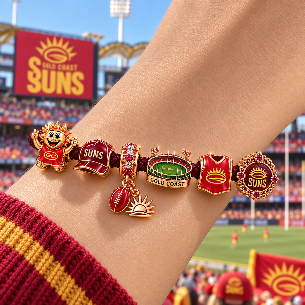 GCS Braided Leather Charm Bracelet Set NHVH