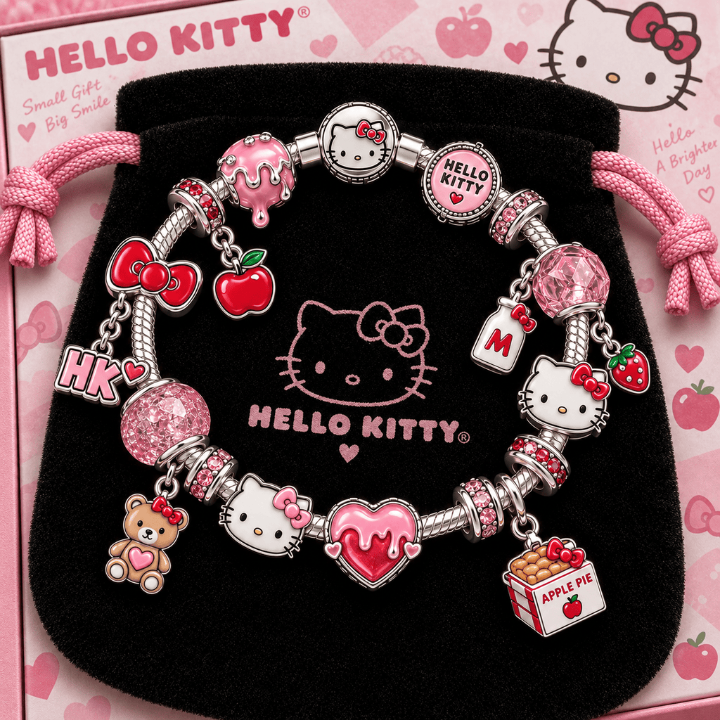 HLKT Silver Charm Bracelet Set TTTT