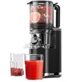 Cold Press Juicer 6.5 Extra Large Feed Chute Juicer Machines 350W Slow Masticating Juicer Machines with High Juice Yield for Wh