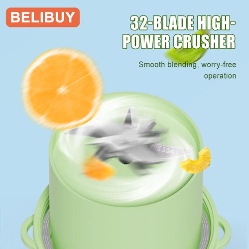 500/1300ML Electric Juicer Cup 6 Blades Blender Milkshake Machine USB Portable Fruit Milk Mixing Tool Mini Fresh Juice Blender